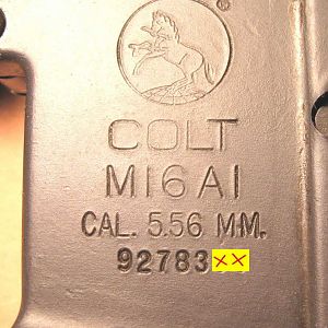 M16A1 carbine- sold  in 2011