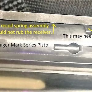 Ruger Mark Series Pistol   Recoil Spring.