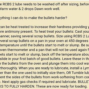 Make Cast Bullets Harder- Oven Heat Treating.