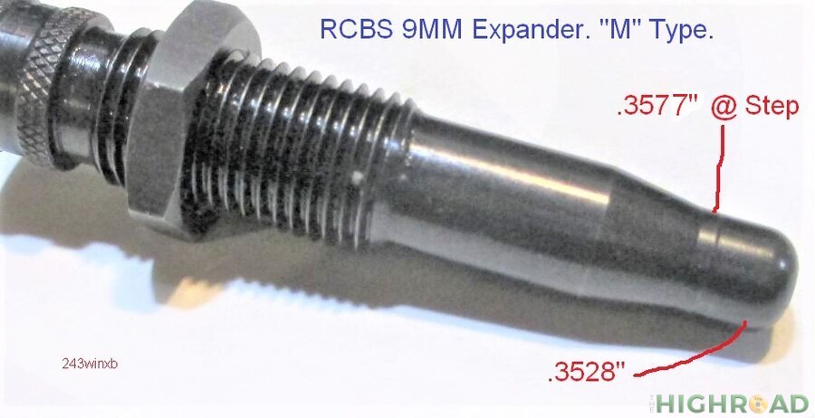 RCBS expander "M" type 9MM- Strange black coating?