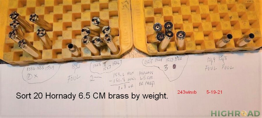 Sort Brass by Weight